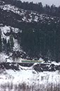 山を登る電車
