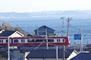 東京湾を見ながら